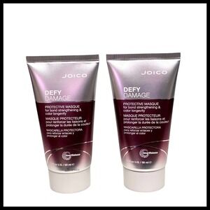 2 x JOICO Defy Damage Protective Masque Hair Treatment Color Longevity 1.7 oz